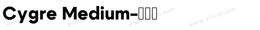 Cygre Medium字体转换